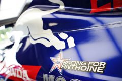 SPA, BELGIUM - SEPTEMBER 01: A tribute to the late Formula 2 driver Anthoine Hubert is seen on the car of Daniil Kvyat of Russia and Scuderia Toro Rosso before the F1 Grand Prix of Belgium at Circuit de Spa-Francorchamps on September 01, 2019 in Spa, Belgium. (Photo by Peter Fox/Getty Images) // Getty Images / Red Bull Content Pool  // AP-21EHGRG4S2111 // Usage for editorial use only //