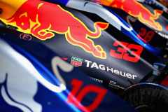 BUDAPEST, HUNGARY - JULY 26:  The car of Max Verstappen of Netherlands and Red Bull Racing is seen in the Pitlane during previews ahead of the Formula One Grand Prix of Hungary at Hungaroring on July 26, 2018 in Budapest, Hungary.  (Photo by Charles Coates/Getty Images) // Getty Images / Red Bull Content Pool  // AP-1WD75HHMS2111 // Usage for editorial use only // Please go to www.redbullcontentpool.com for further information. //