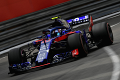 MONTE-CARLO, MONACO - MAY 27: Pierre Gasly of France and Scuderia Toro Rosso driving the (10) Scuderia Toro Rosso STR13 Honda on track during the Monaco Formula One Grand Prix at Circuit de Monaco on May 27, 2018 in Monte-Carlo, Monaco.  (Photo by Dan Mullan/Getty Images) // Getty Images / Red Bull Content Pool  // AP-1VSV1H7V91W11 // Usage for editorial use only // Please go to www.redbullcontentpool.com for further information. //